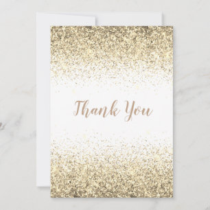 Söt Guld Glitter - enkelt Modern tack-kort Tack Kort