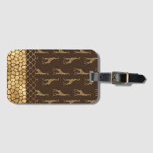 Söt Guld Glitter Giraffe Mönster Snyggt