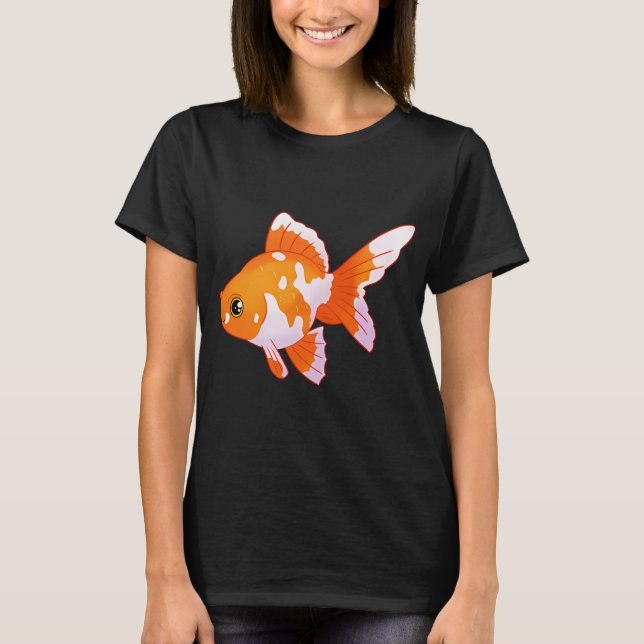 Söt guldfisk konst t shirt (Framsida)