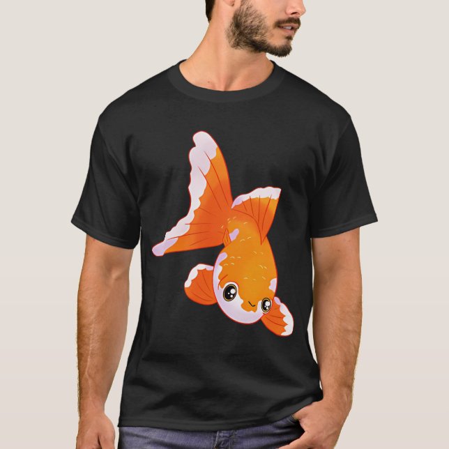 Söt guldfisk konst t shirt (Framsida)
