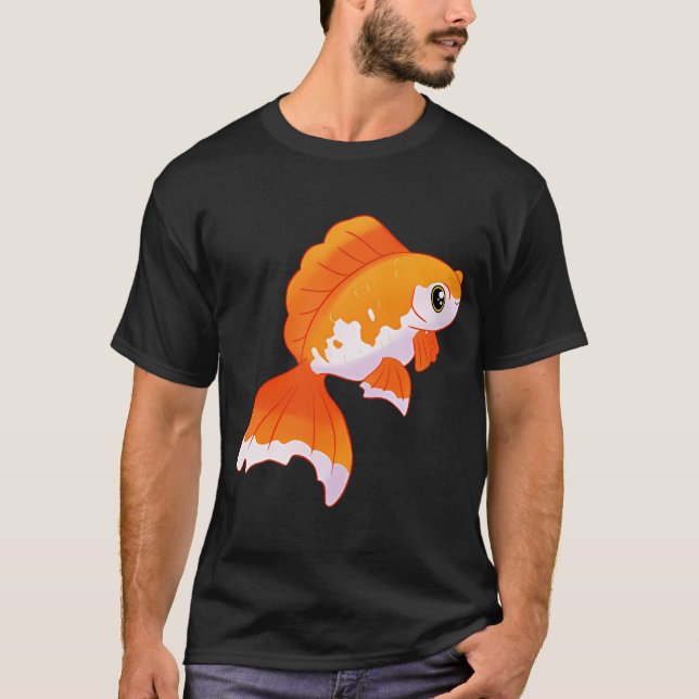 Söt guldfisk konst t shirt (Framsida)