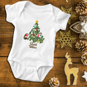 Söt Gullet Min Första Julgran Baby T Shirt