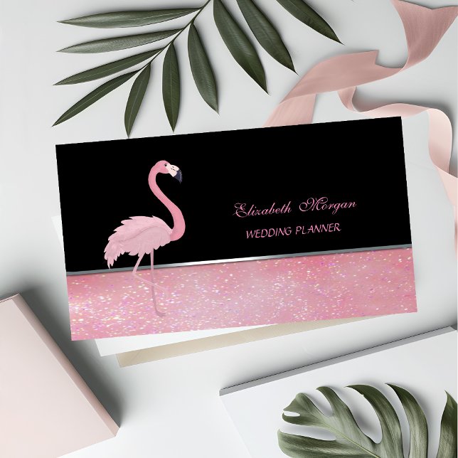 Söt Gullig Elegant, Rosa Flamingo Visitkort (Skapare uppladdad)