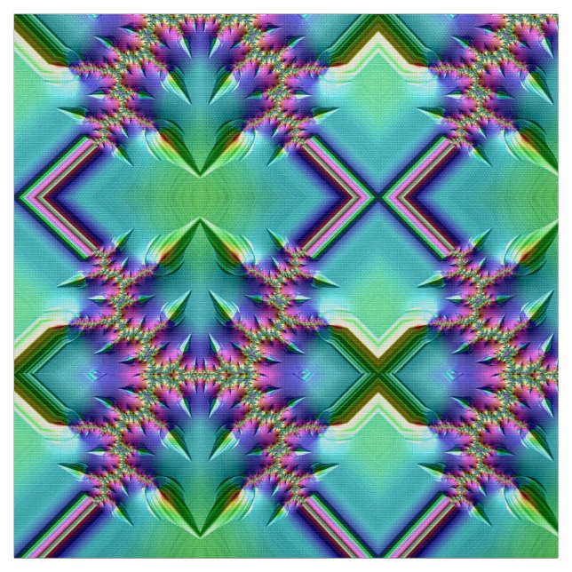 SÖT! Gult Aqua Rosa Lila Grönt Sweet Tyg (Prov)