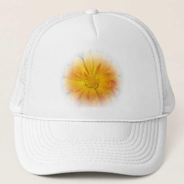 söt gult daisy blomma keps (Framsida)