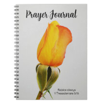 Söt Gult Orange Ro Faith Prayer Journal