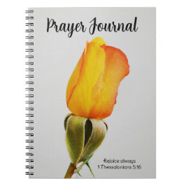 Söt Gult Orange Ro Faith Prayer Journal Anteckningsbok
