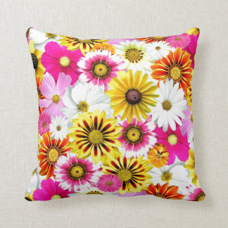 Söt Gult Rosa White Flower Daisys Gips Kudde