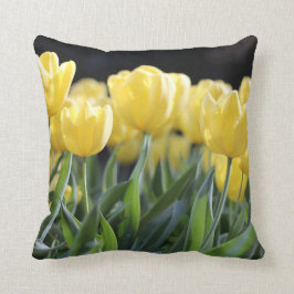 Söt Gult Tulips Cushion Kudde