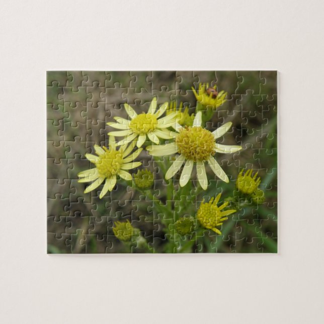 Söt Gult Wildblommle Puzzle Pussel (Horisontell)
