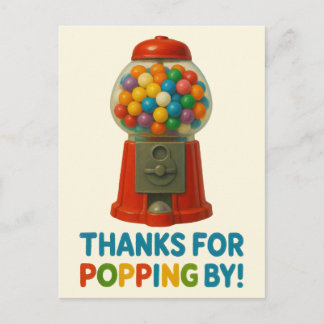 Söt Gumball Godis Barnkalas Vykort