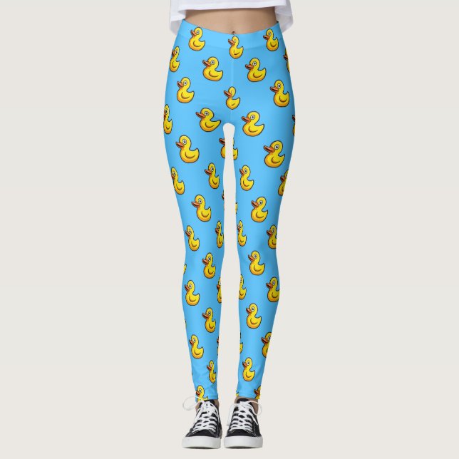 Söt gummiand leggings (Framsida)