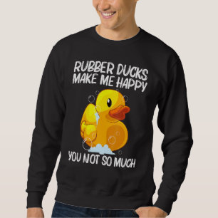 Söt gummianka för män kvinnor barn Rubber Duckie Lång Ärmad Tröja