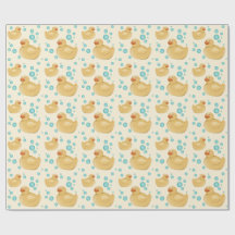 Söt gummiankpattern presentpapper för bebisar