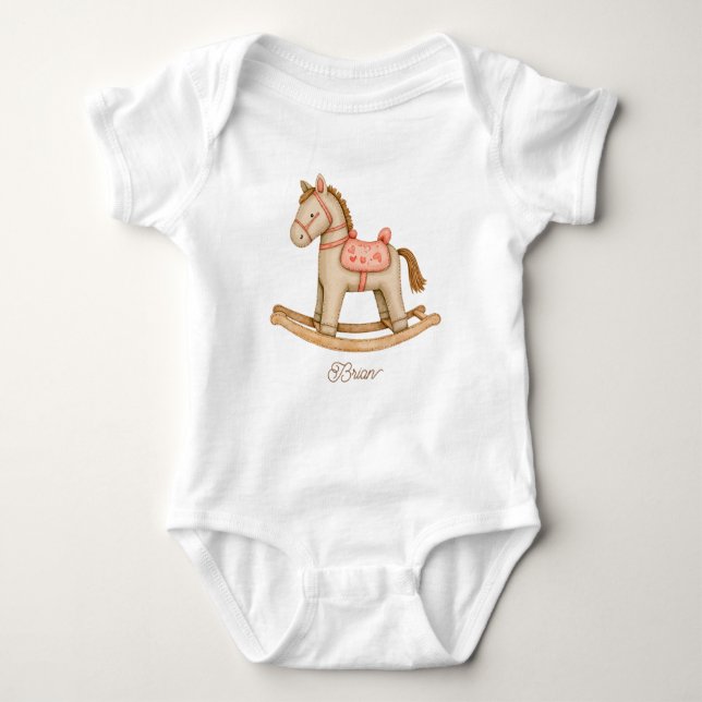 Söt gunghäst t shirt (Framsida)