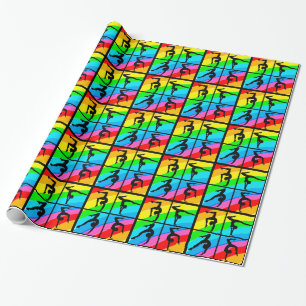 SÖT GYMNASTICS WRAPPP PAPPRARE PRESENTPAPPER