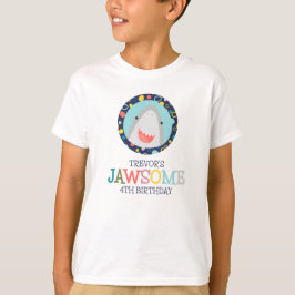 Söt Haj Födelsedag T Shirt
