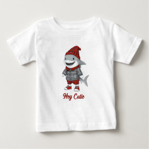 Söt haj i skotsk maskopi t shirt