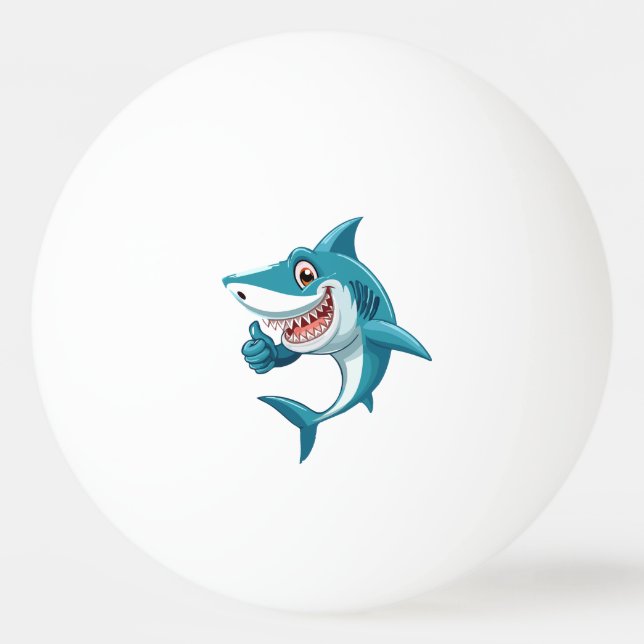 Söt haj pingisboll (Framsidan)