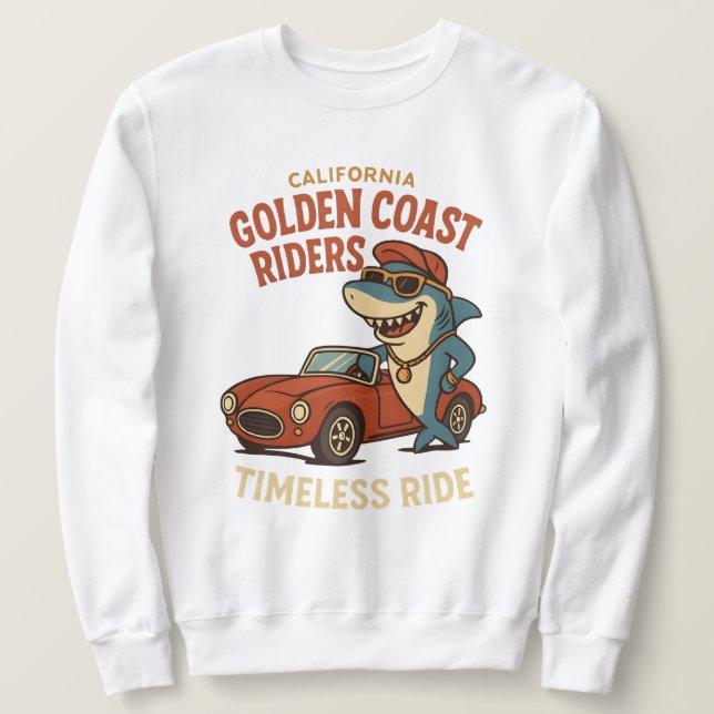 Söt hajtröja lång ärmad tröja (Design framsida)