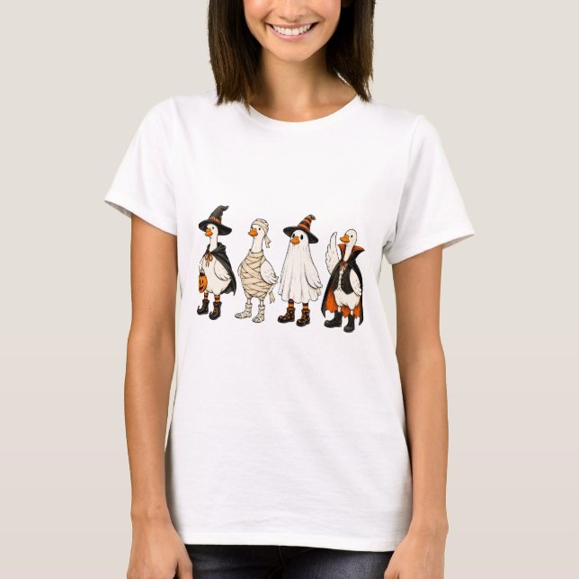 Söt Halloween-ankdräkt fest T Shirt (Framsida)
