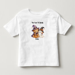 Söt Halloween-björn Ghost Anpassad T Shirt