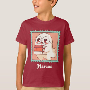 Söt Halloween-bokälskande spökig bokälskare barn T Shirt