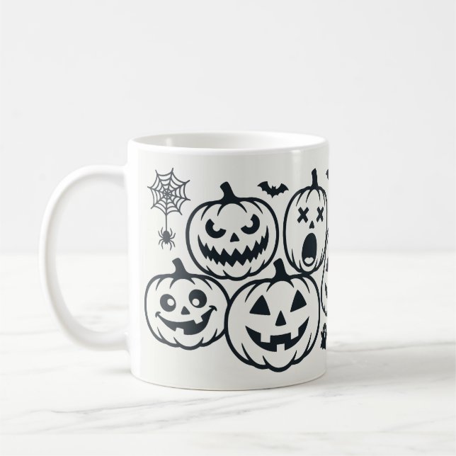 Söt Halloween-citat Kaffemugg (Vänster)
