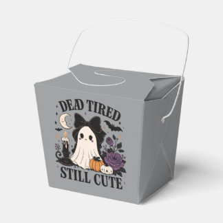 Söt Halloween Coquette Spöke med Slöja Presentaskar