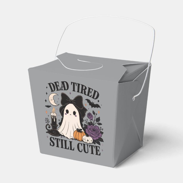 Söt Halloween Coquette Spöke med Slöja  Presentaskar (Framsidan Sidan)