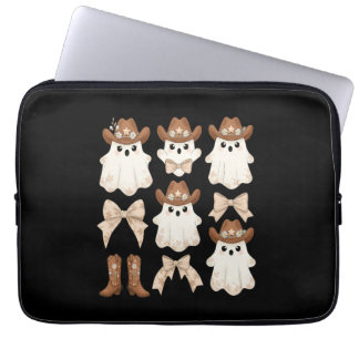 Söt Halloween Cowboy Spöke Laptop Fodral