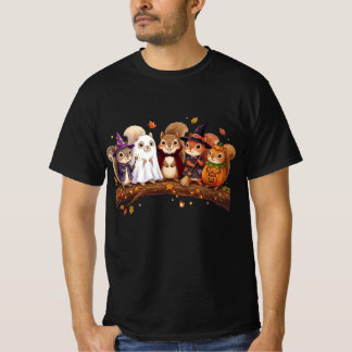 Söt Halloween-ekorrkostym Höst T-Shirt