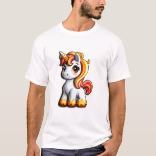 Söt Halloween Enhörning Karamellhorn Magisk Horn T Shirt