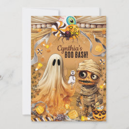 Söt Halloween-festinvitation Inbjudningar