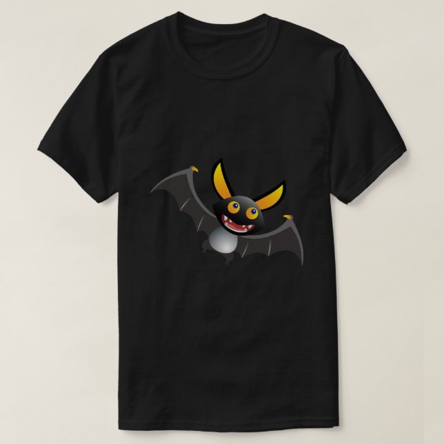 Söt Halloween-fladdermus T Shirt (Design framsida)
