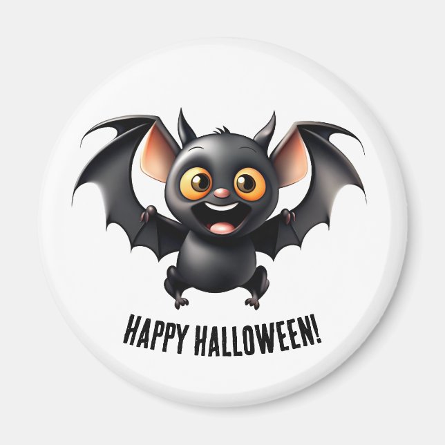 Söt Halloween-fladdermusmagnet Magnet (Framsidan)