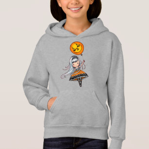 Söt Halloween-flicka med ballongkonst T Shirt