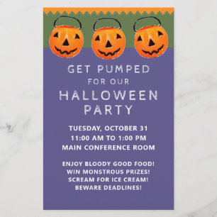 Söt Halloween-flyer Flygblad