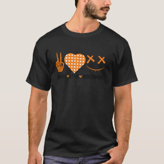 Söt Halloween Fred kärlek och Gnom Höst Flickor Ba T Shirt
