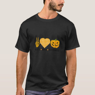 Söt Halloween Fred kärlek och Gnom Höst Flickor Ba T Shirt