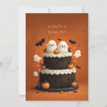 Söt Halloween-ghost En liten buu