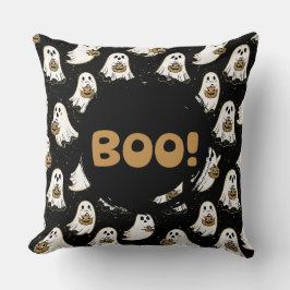 Söt Halloween-ghost Kudde