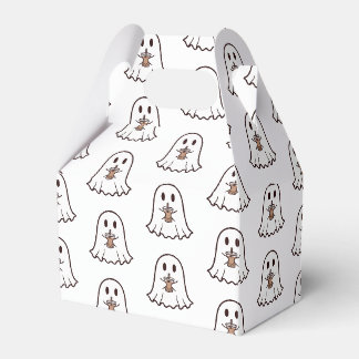 Söt Halloween-ghost med Boba Presentaskar