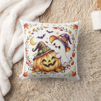 Söt Halloween-ghost och kastkudde Kudde