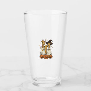 Söt Halloween-giraff spökpumpa skjortdesign_ Glaskopp
