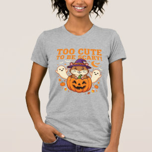 Söt Halloween-hamster-pumpa-spökdesign_1 T Shirt