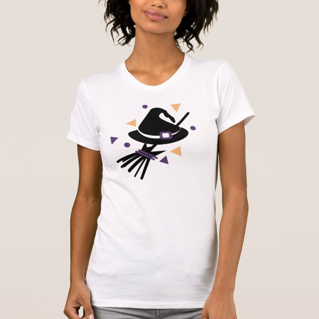 Söt Halloween-häxa Konfettidräkt Fest T Shirt (Framsida)