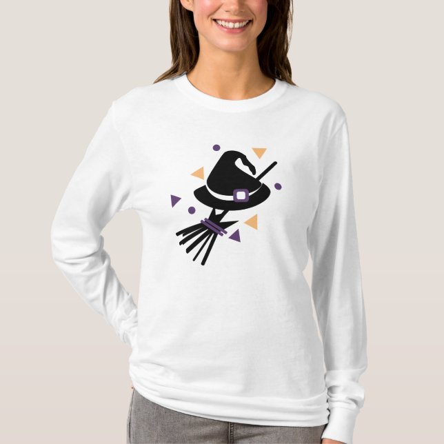 Söt Halloween-häxa Konfettidräkt Fest T Shirt (Framsida)