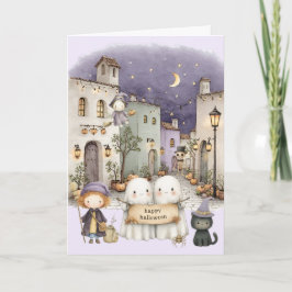 Söt Halloween Helgkort