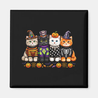 Söt Halloween kattälskare söta kusliga kattungar Magnet